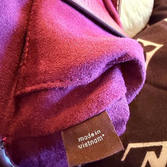 Coach holton color block leather saddle bag in brass pink multi - Picture 6 of 8